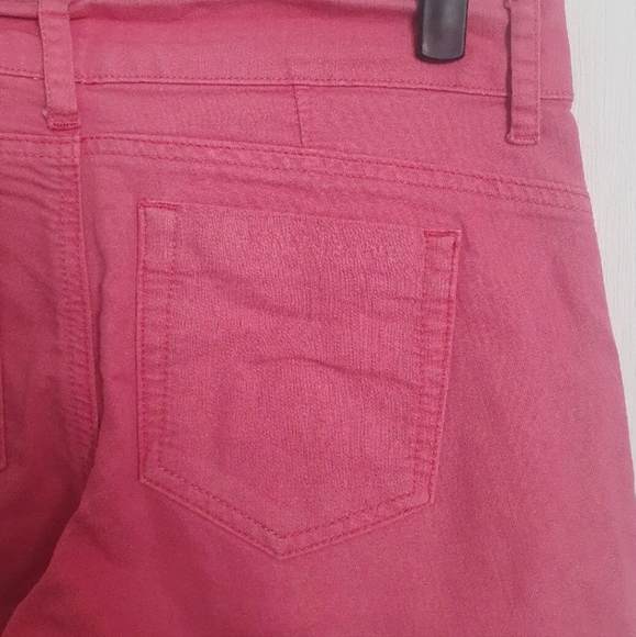 DKNY Pink Ladies Denim Shorts US 6 10/12 uk 30" waist 90s Y2K - Picture 6 of 8